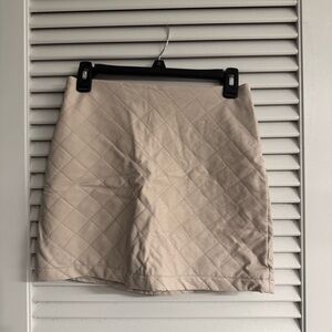 BB Dakota by Steve Madden Cream Mini Skirt